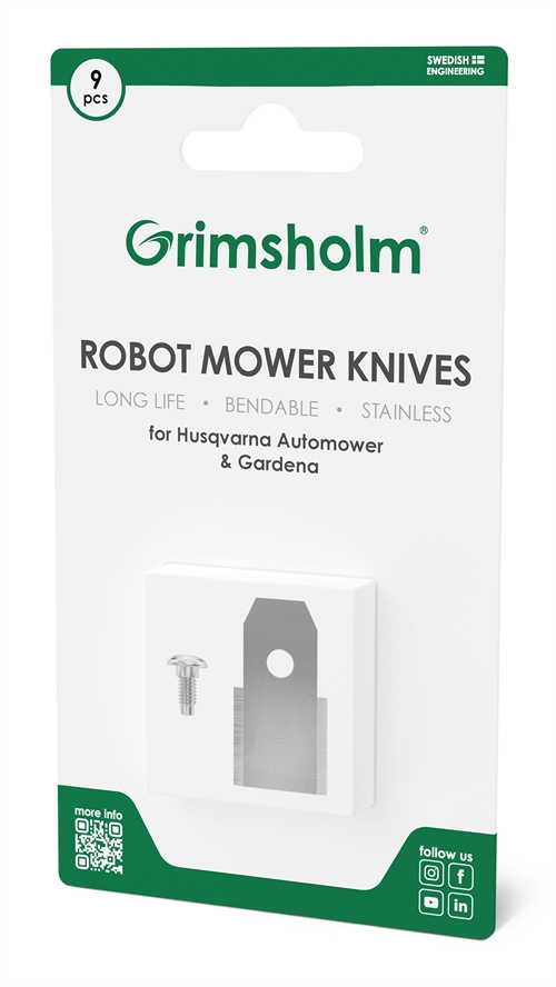 Grimsholm Knivsæt til Husqvarna Automower & Gardena – 9 stk.