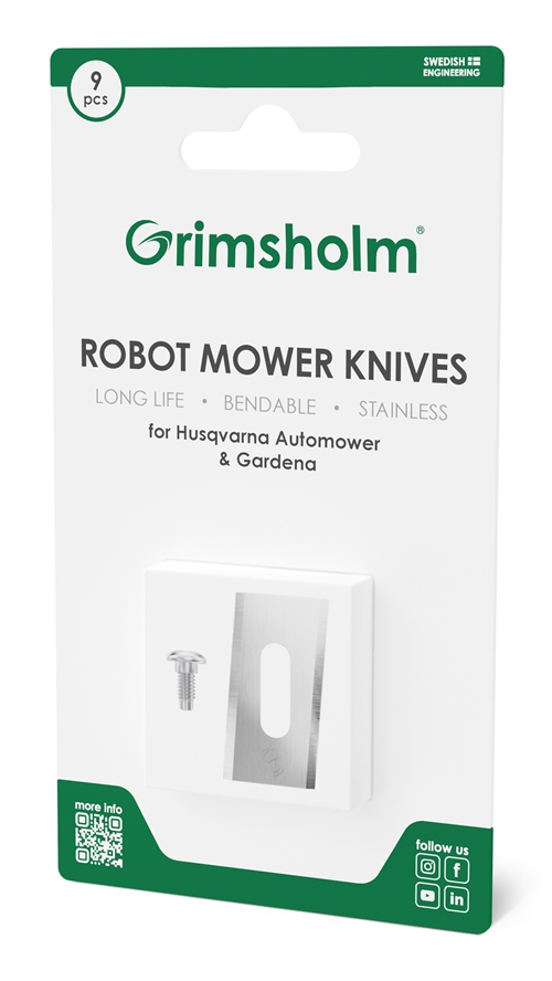Grimsholm Turn-around Knivsæt til Husqvarna Automower & Gardena – 9 stk.
