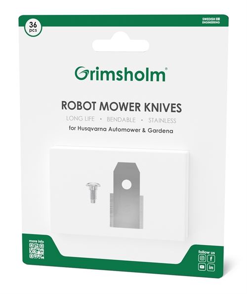 Grimsholm Knivsæt til Husqvarna Automower & Gardena – 36 stk.