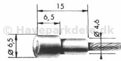 Kabel 2,5 mm  Ø 6,5 x 6,5 mm