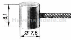 Kabel 2,5 mm  Ø 7,8 x 8,1 mm