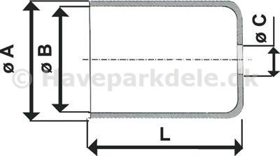 Kabelnde til yderkabel Udv Ø 6,0 mm