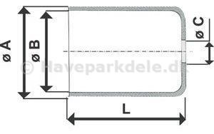 Kabelende til yderkabel Udv Ø 6,5 mm