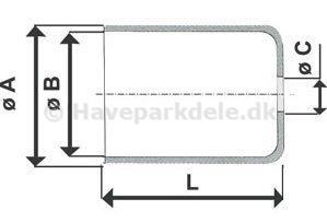 Kabelende til yderkabel Udv Ø 7,0 mm