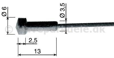 Kabel 1,8 mm Ø 6,0 x 2,5 mm