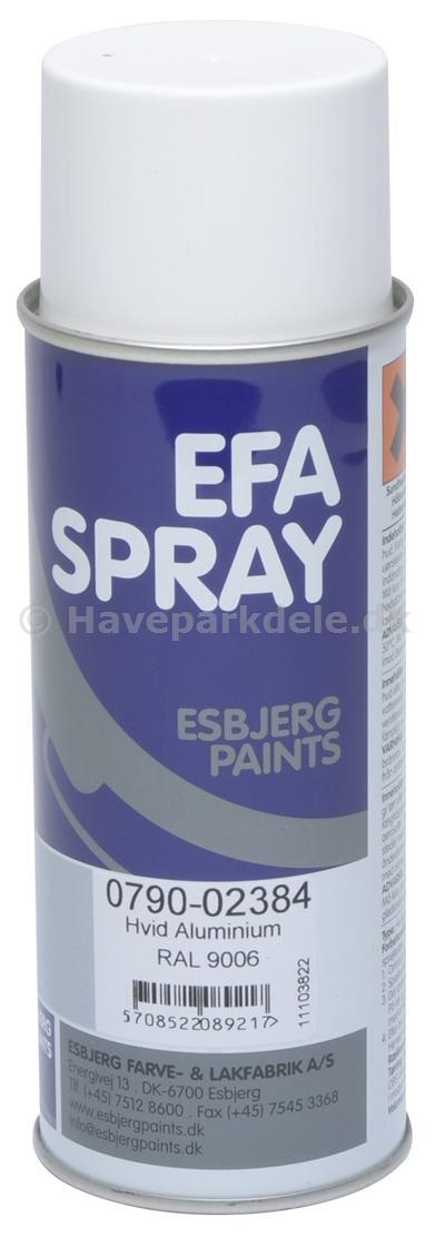 Spraymaling Hvid aluminium